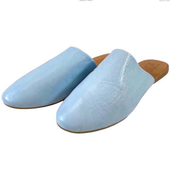 Miz Mooz Rachelle Leather Mules – Sky Blue – Size 38 - Picture 6 of 6